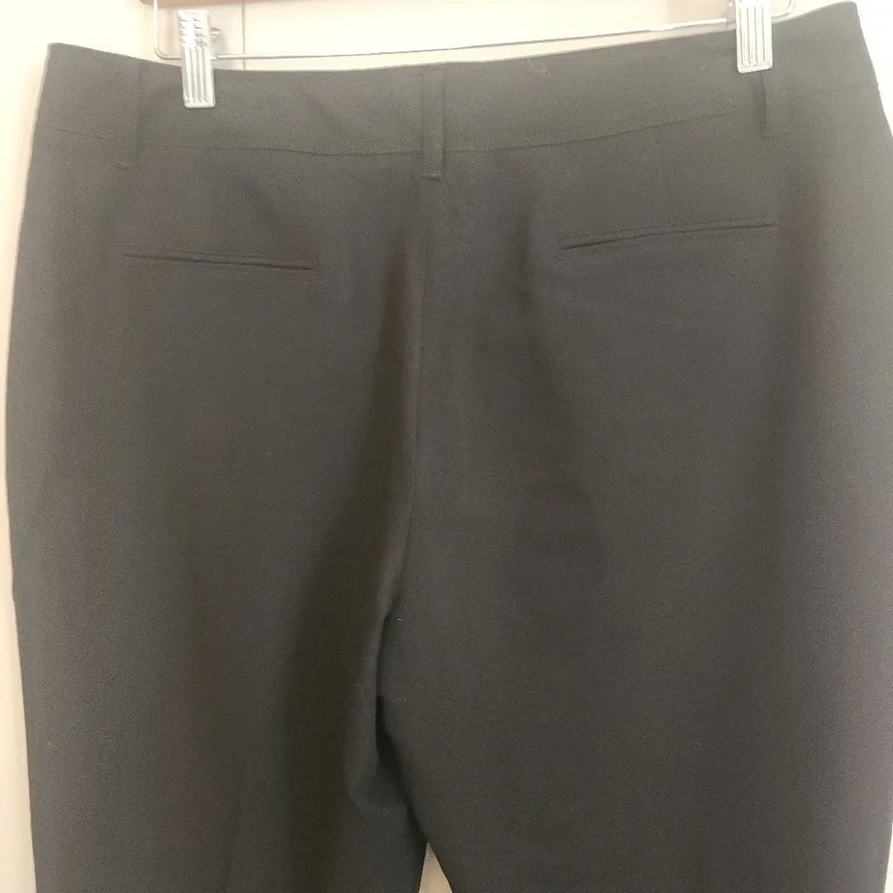 P39 Zac & Rachel black cropped dress pants pockets button detail @ cuffs - Picture 10 of 15